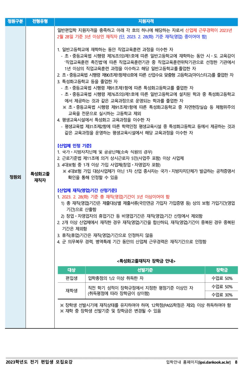 단국대 편입요강 2023 살펴봐요! [파일첨부] · 8 [서류 제출] · 자료 이미지 9