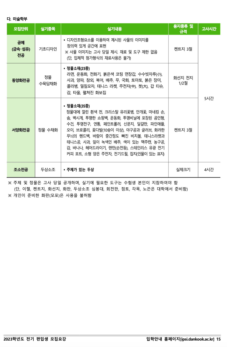 단국대 천안 편입요강 2023 살펴봐요! [파일첨부] · 자료 이미지 17