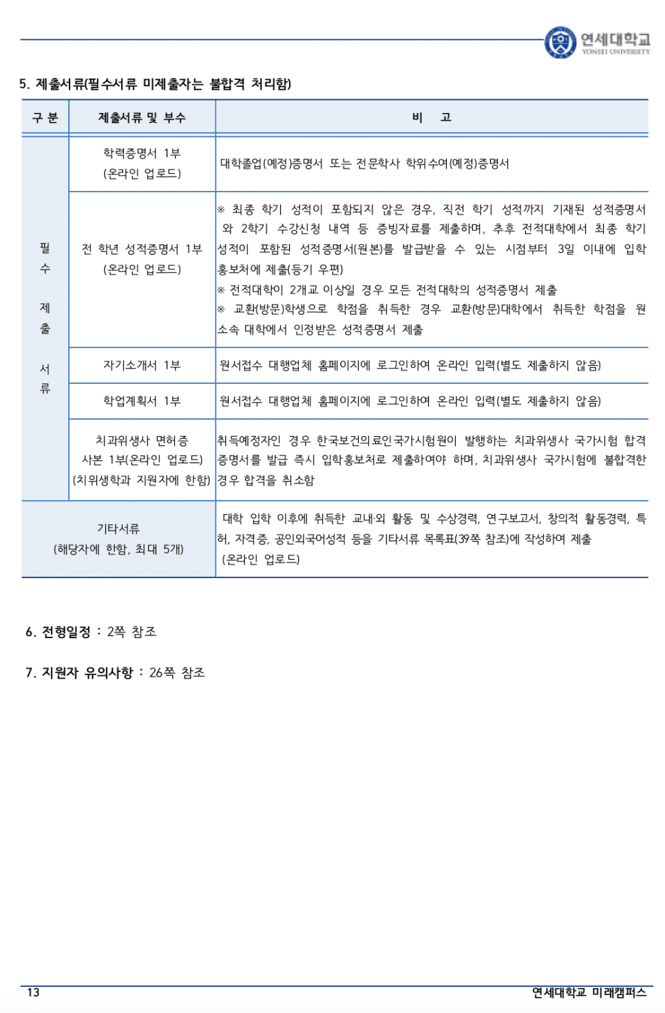 연세대 미래 편입요강 2023 알아봐요! · 자료 이미지 14