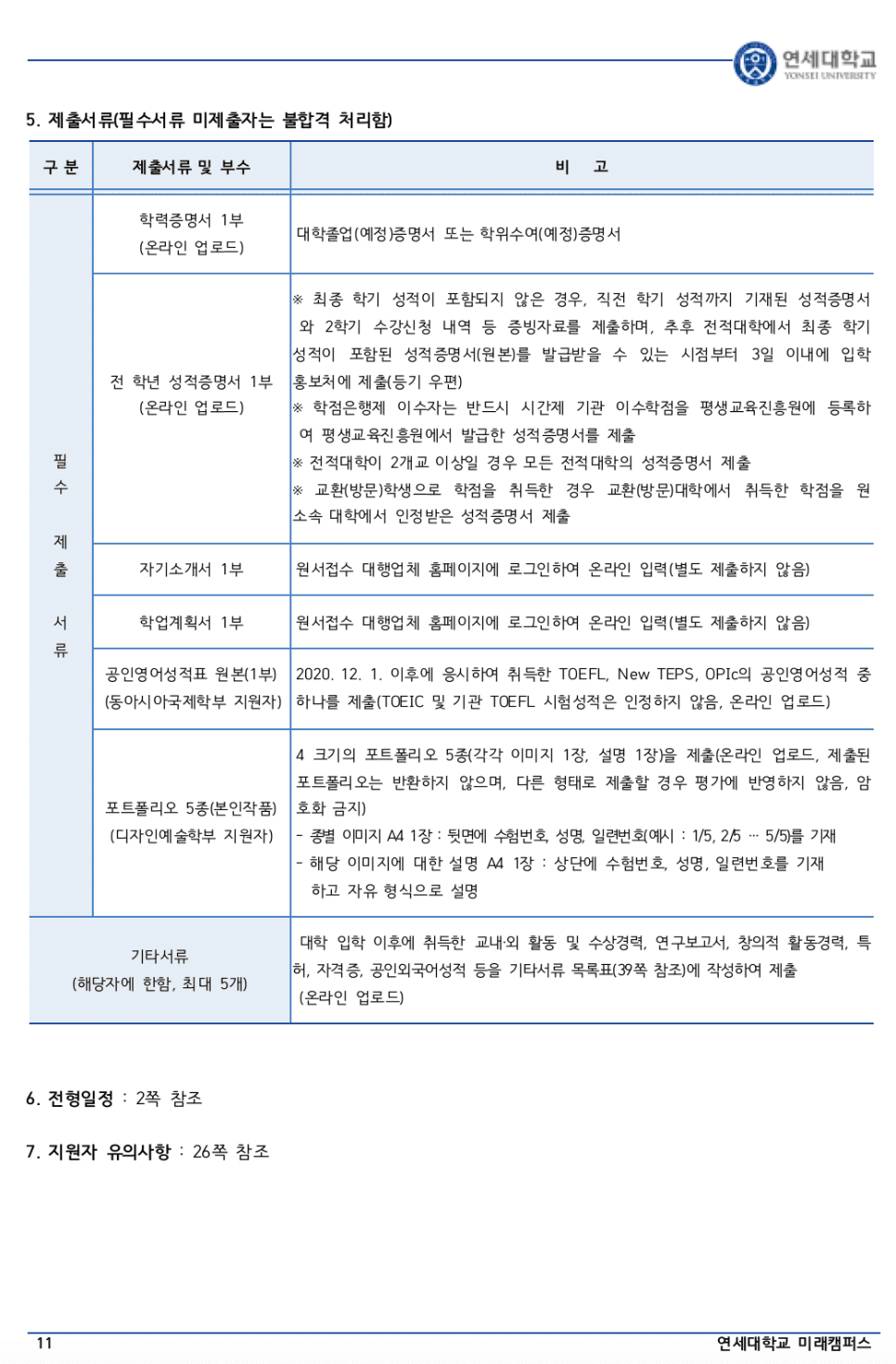 연세대 미래 편입요강 2023 알아봐요! · 자료 이미지 12