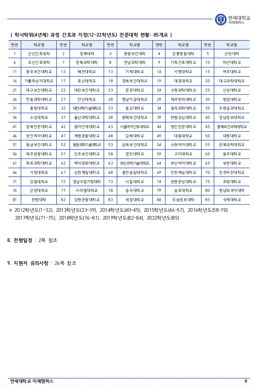 연세대 미래 편입요강 2023 알아봐요! · 자료 이미지 9