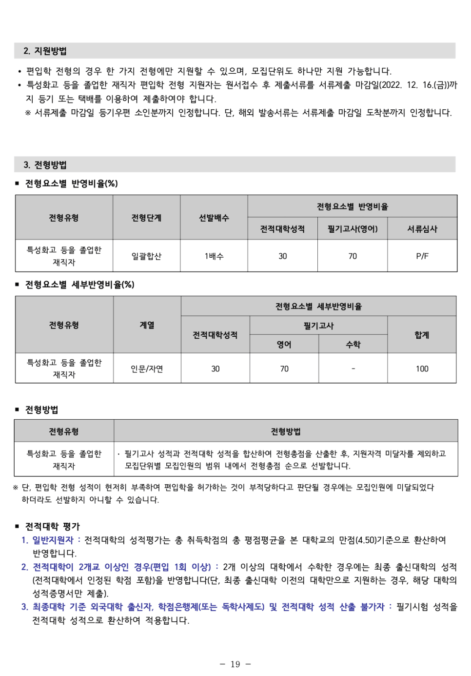 인하대 편입요강 2023 알아봐요! · 자료 이미지 21