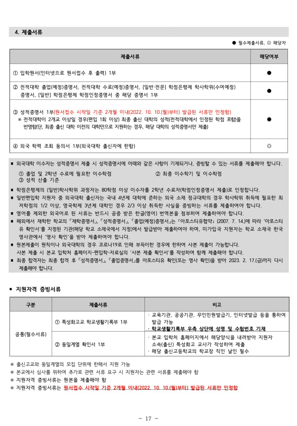 인하대 편입요강 2023 알아봐요! · 자료 이미지 19