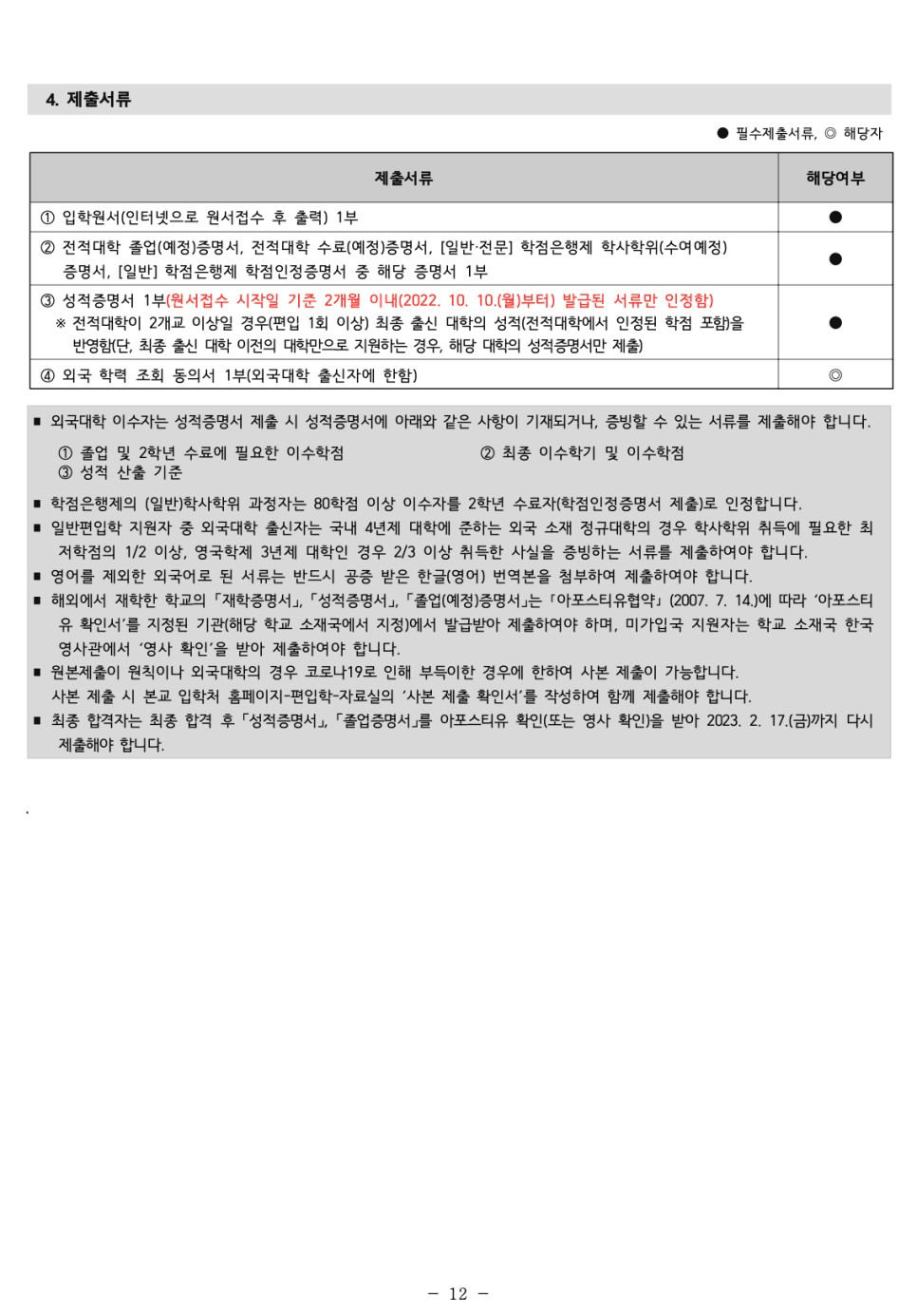 인하대 편입요강 2023 알아봐요! · 자료 이미지 14
