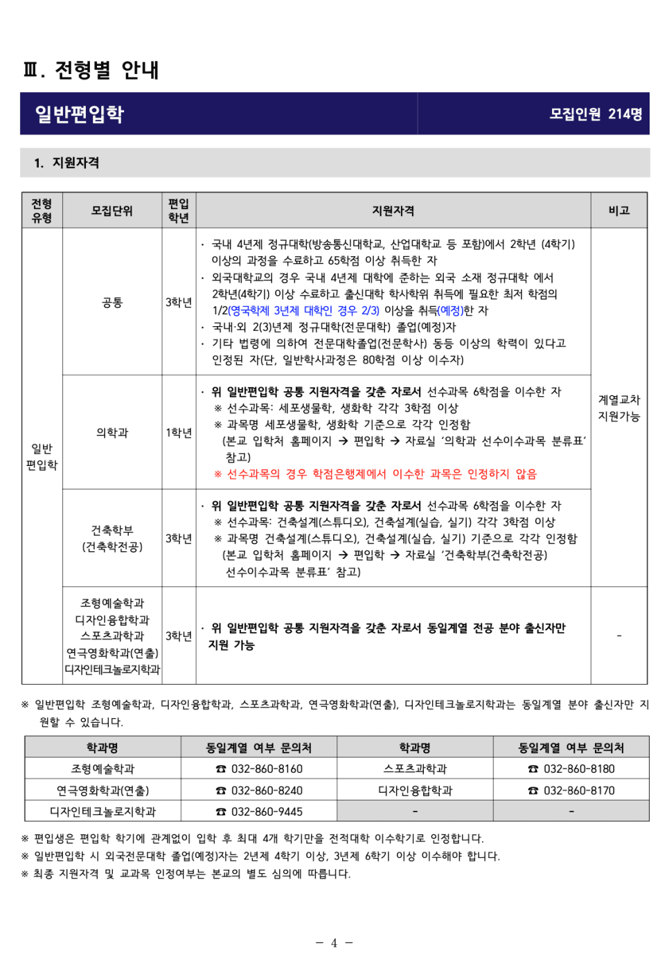 인하대 편입요강 2023 알아봐요! · 자료 이미지 6