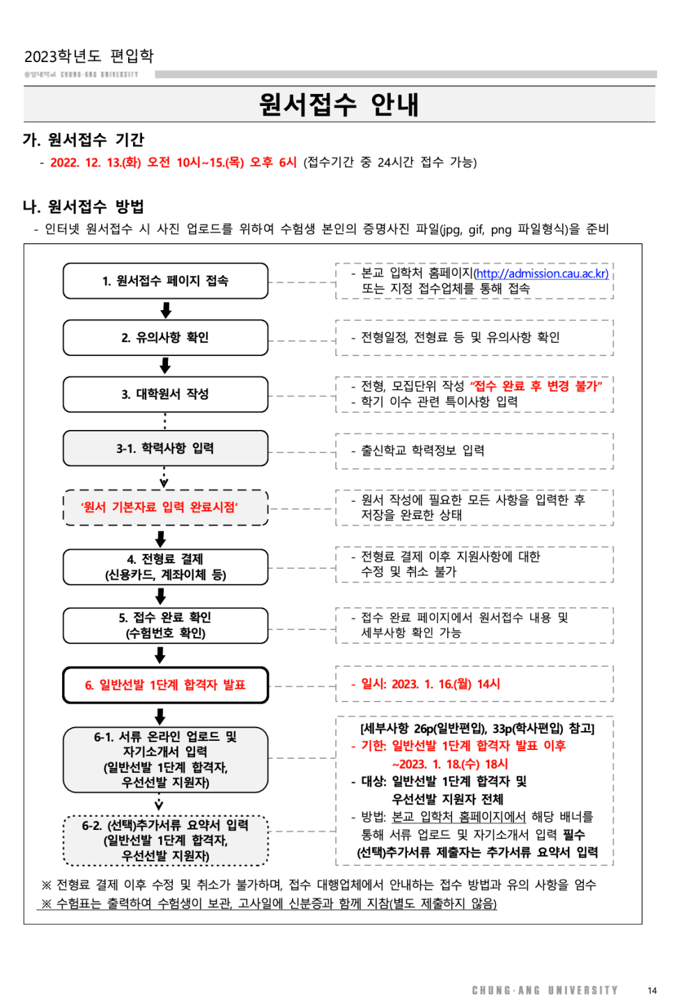2023 중앙대 편입요강 한눈에 보기! · [모집 인원] · 자료 이미지 7