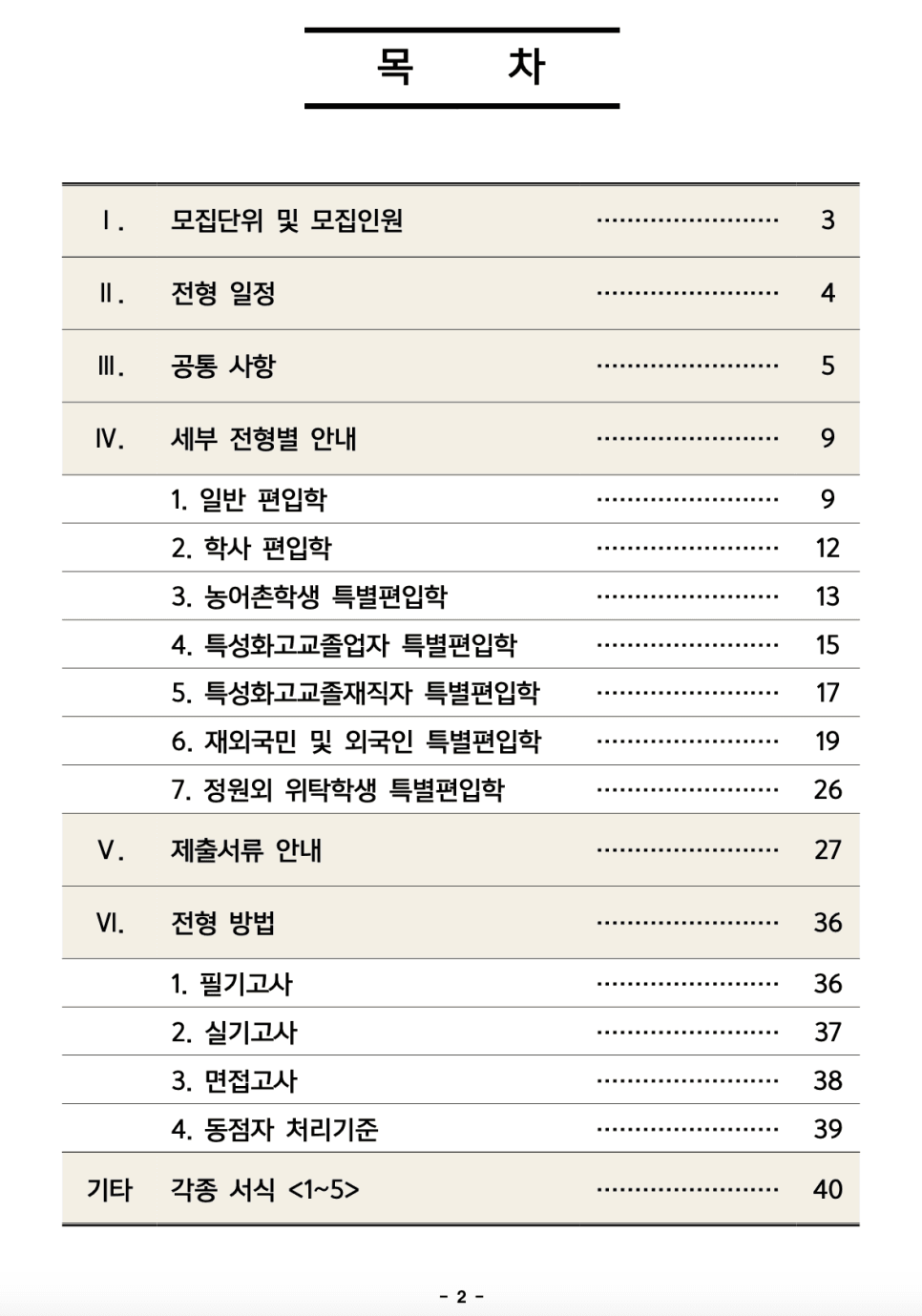한성대 편입요강 2023학년도 한눈에 보기! · 자료 이미지 2