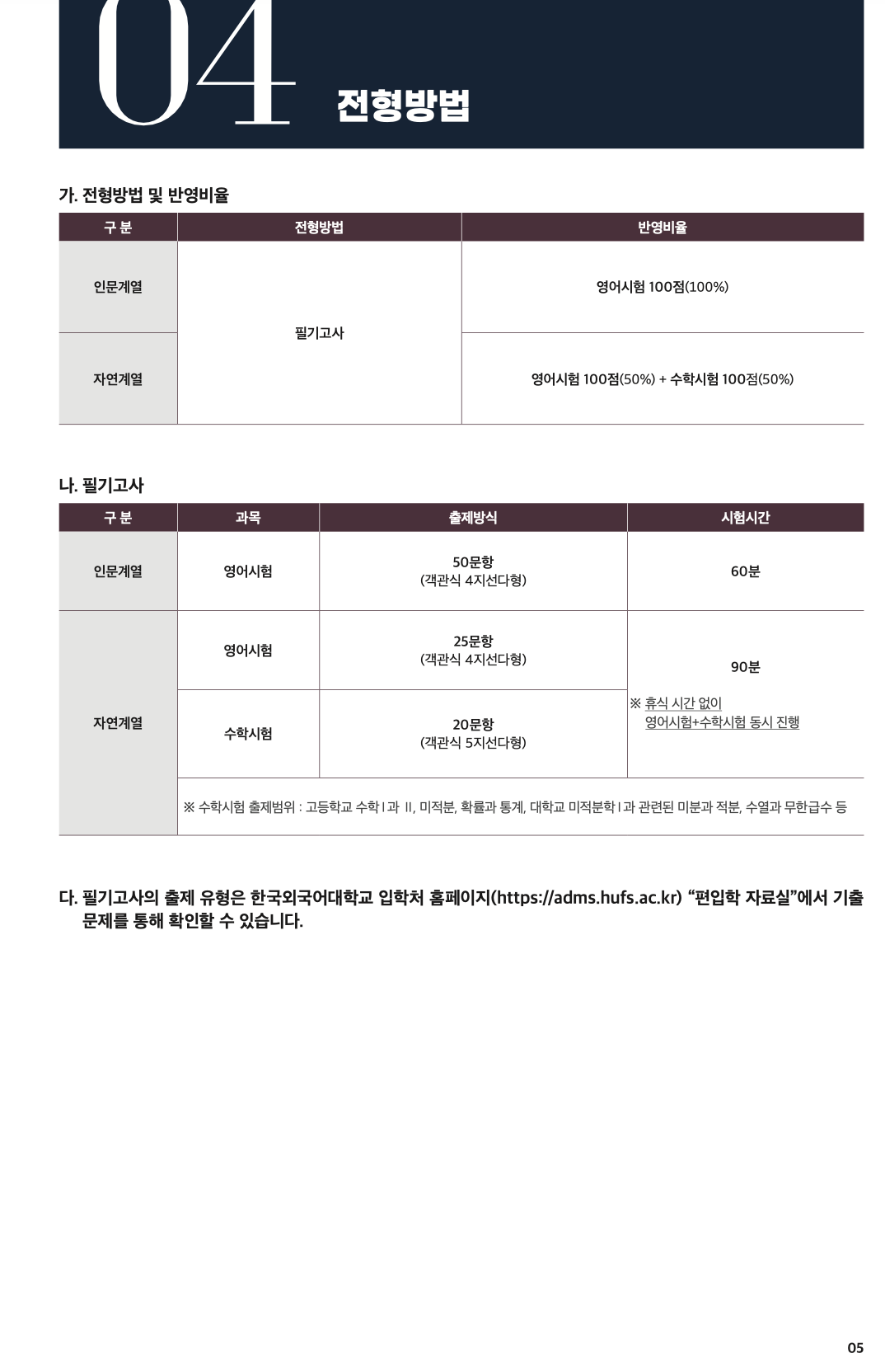한국외대 편입 2024학년도 모집요강 한눈에 보자! · 자료 이미지 3