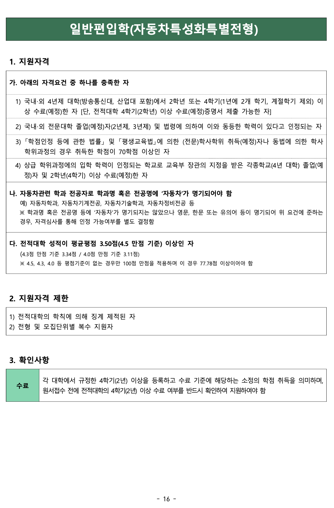 아주대 편입요강 2024학년도