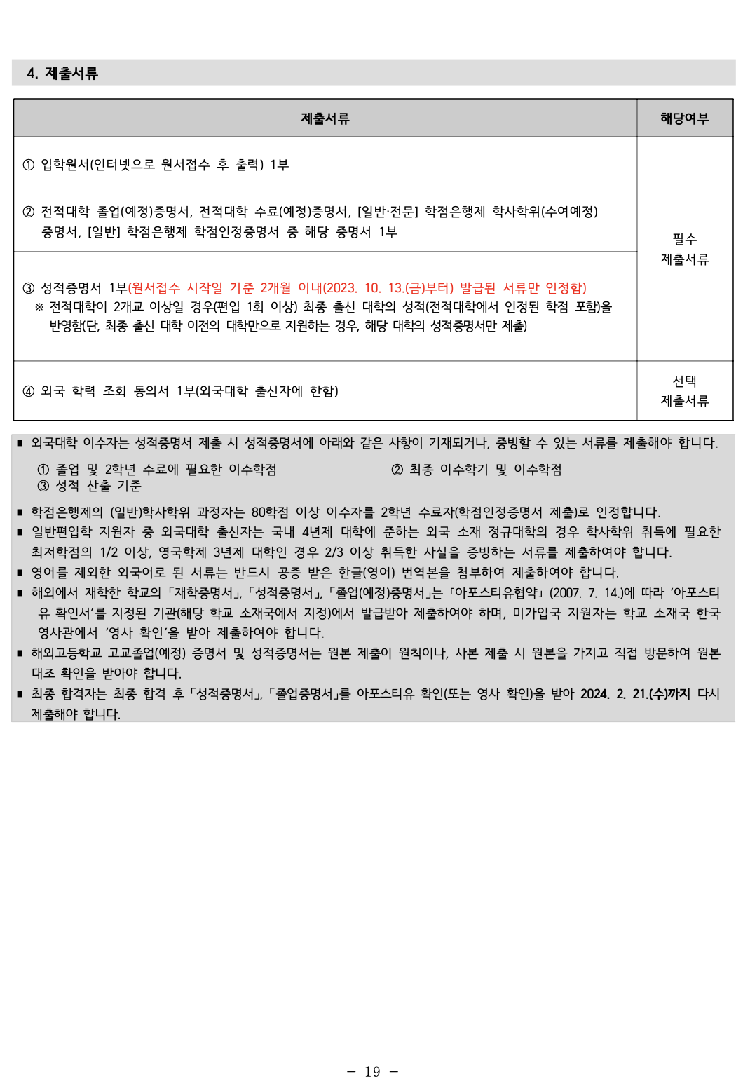 인하대 편입요강 2024학년도
