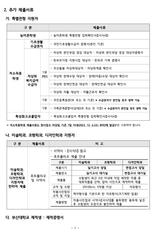 부산대 편입 2024학년도 모집요강 한눈에 보자! · 자료 이미지 6
