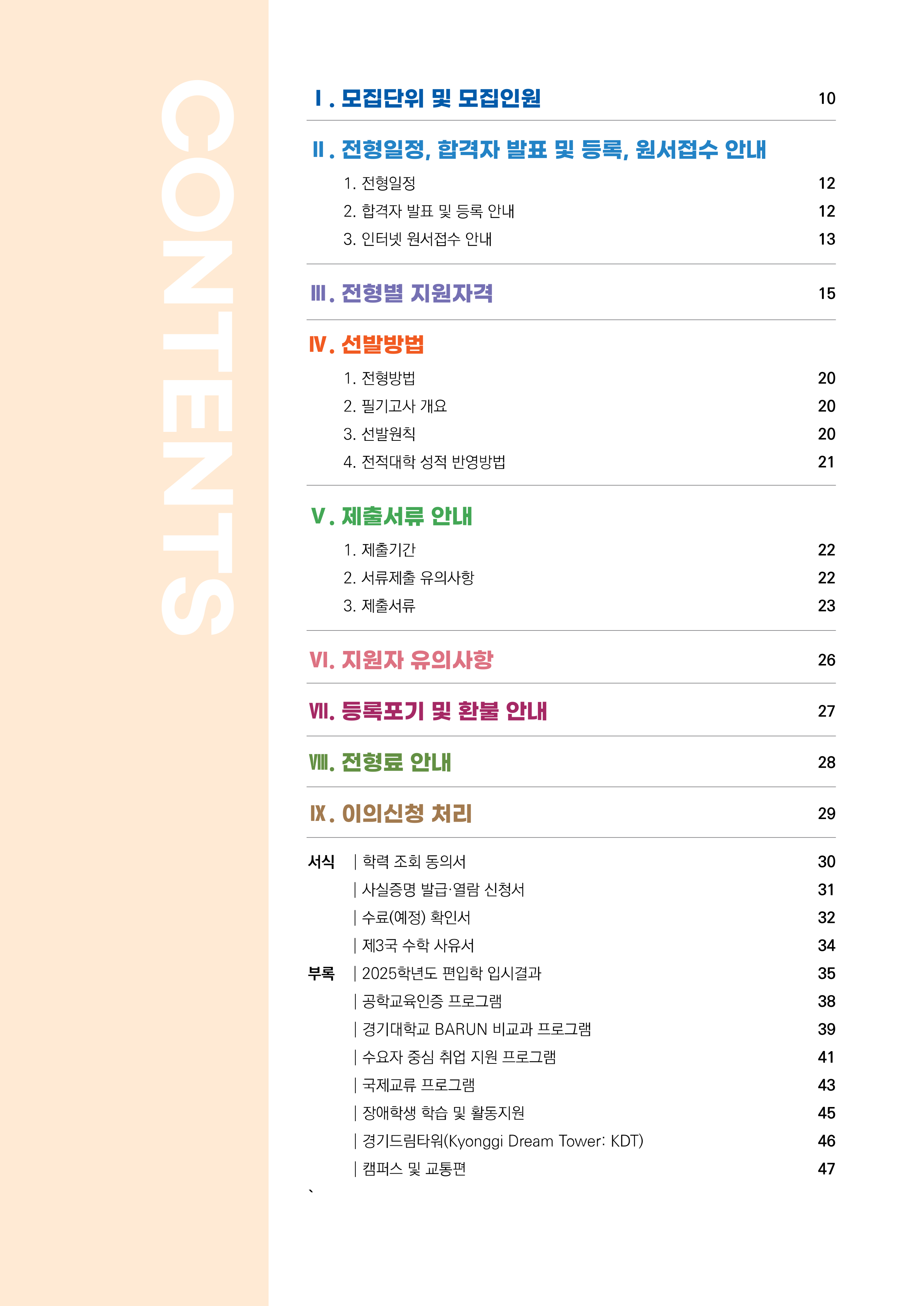경기대 편입요강