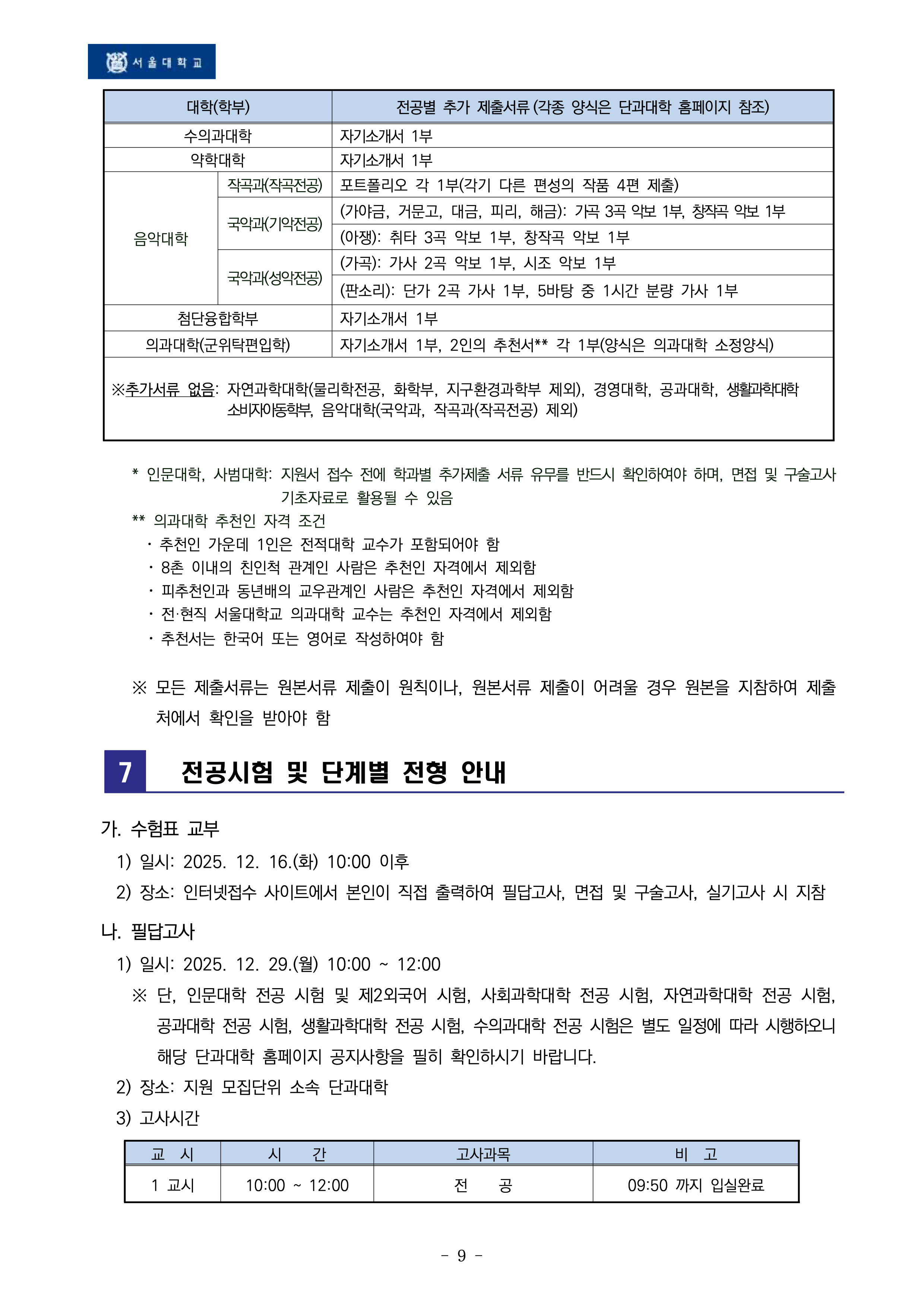 서울대 편입요강 2026학년도