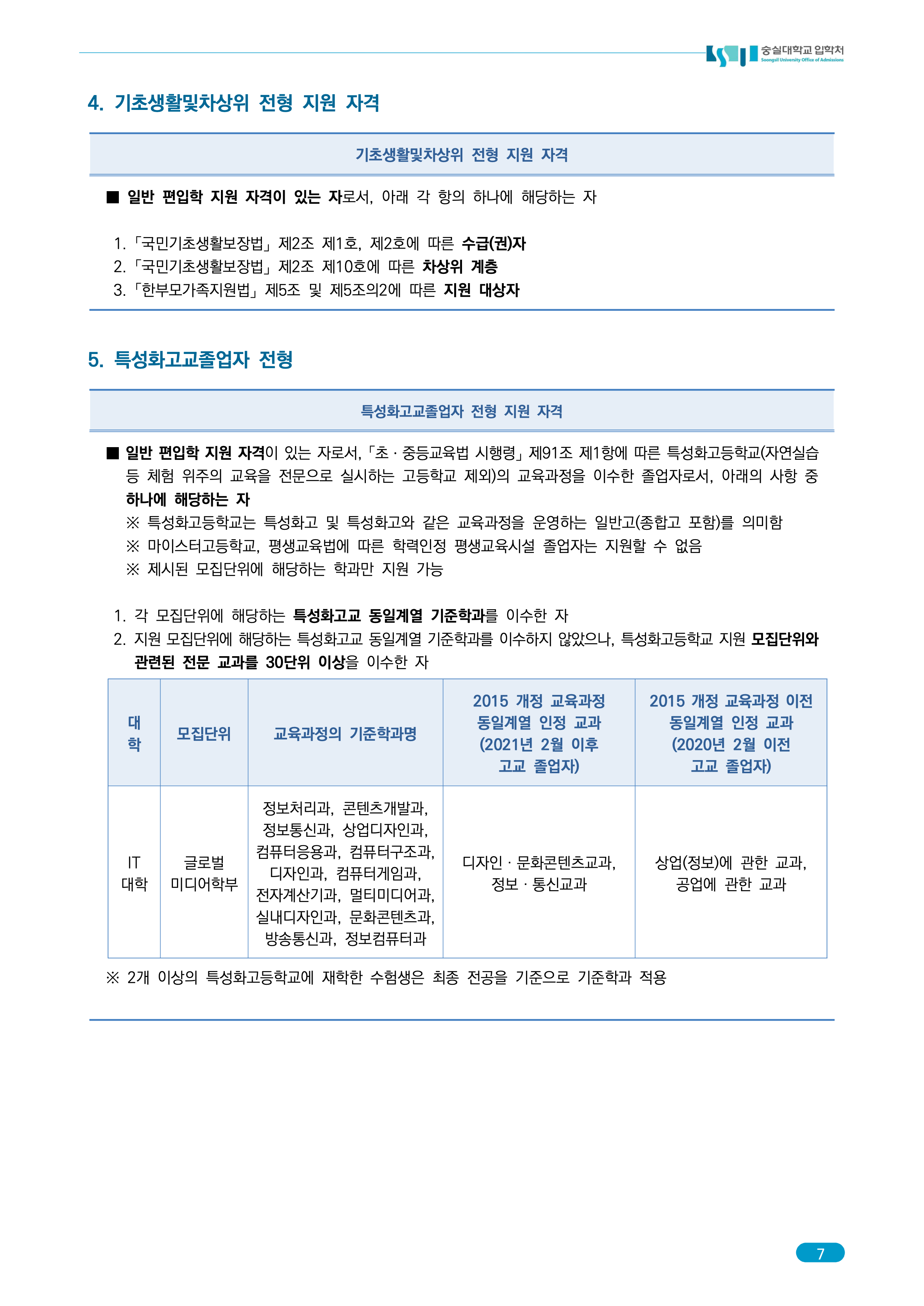 숭실대 편입요강 2026학년도