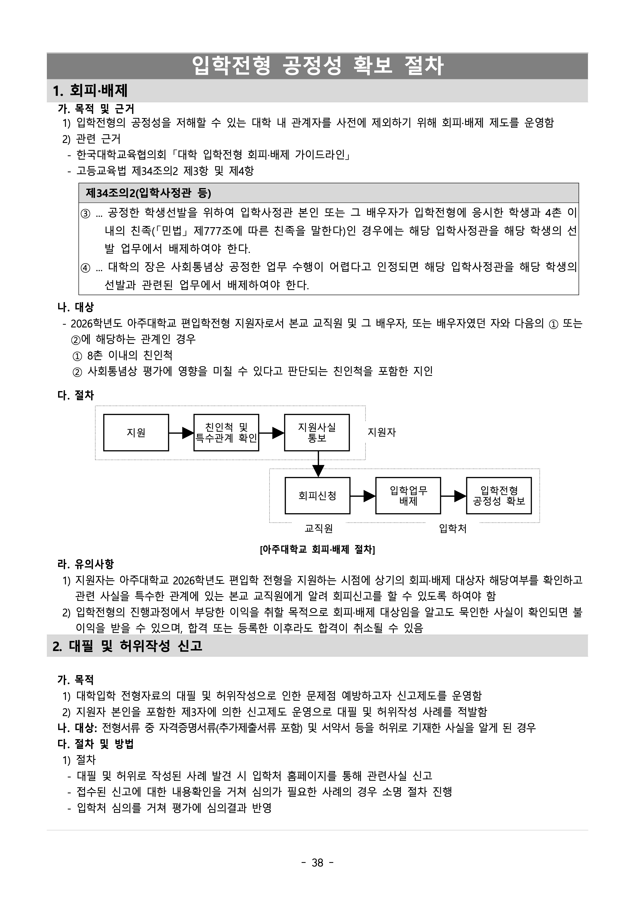 아주대 편입요강