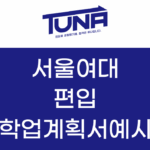 서울여대 편입 학업계획서