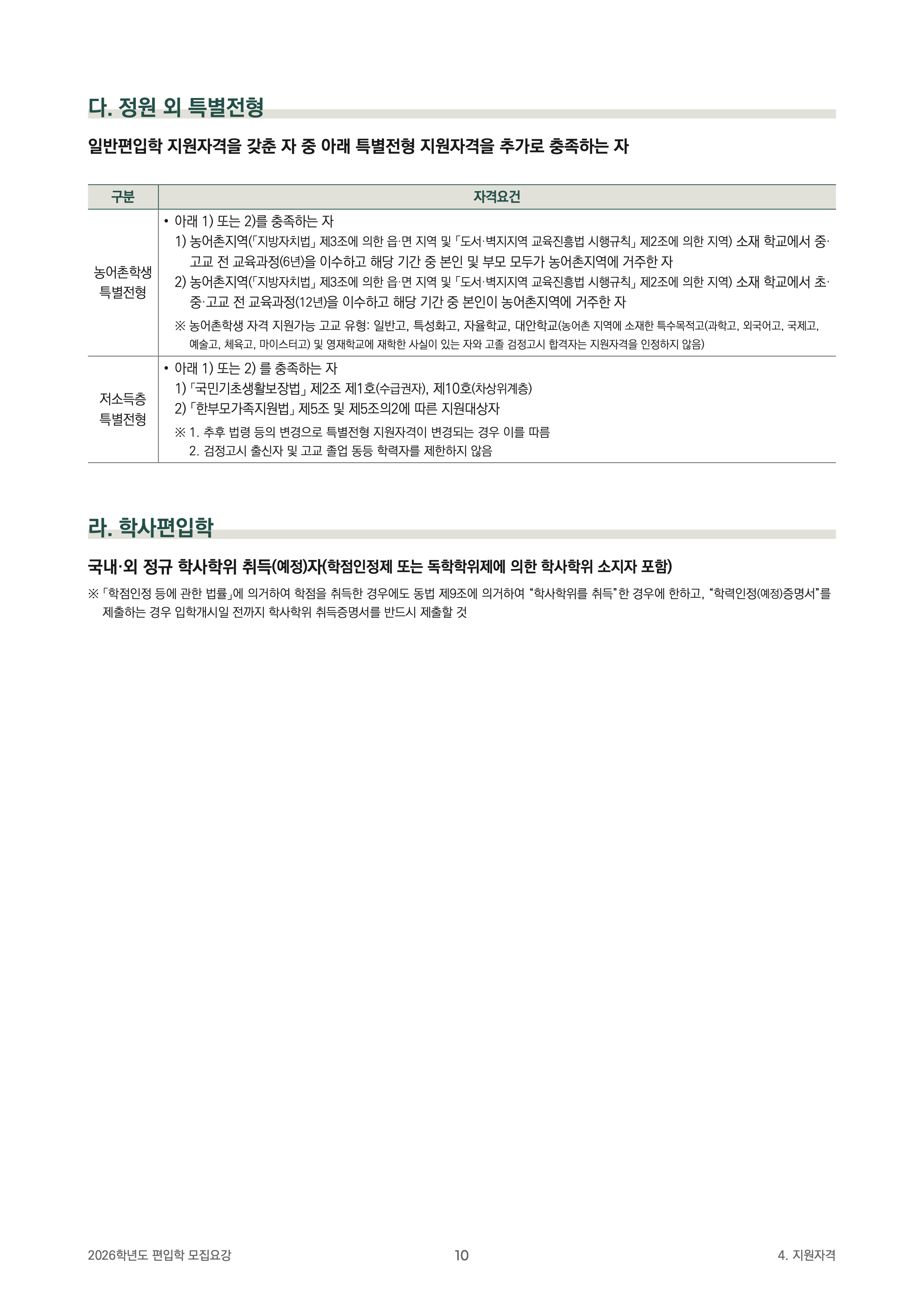 성균관대 편입요강