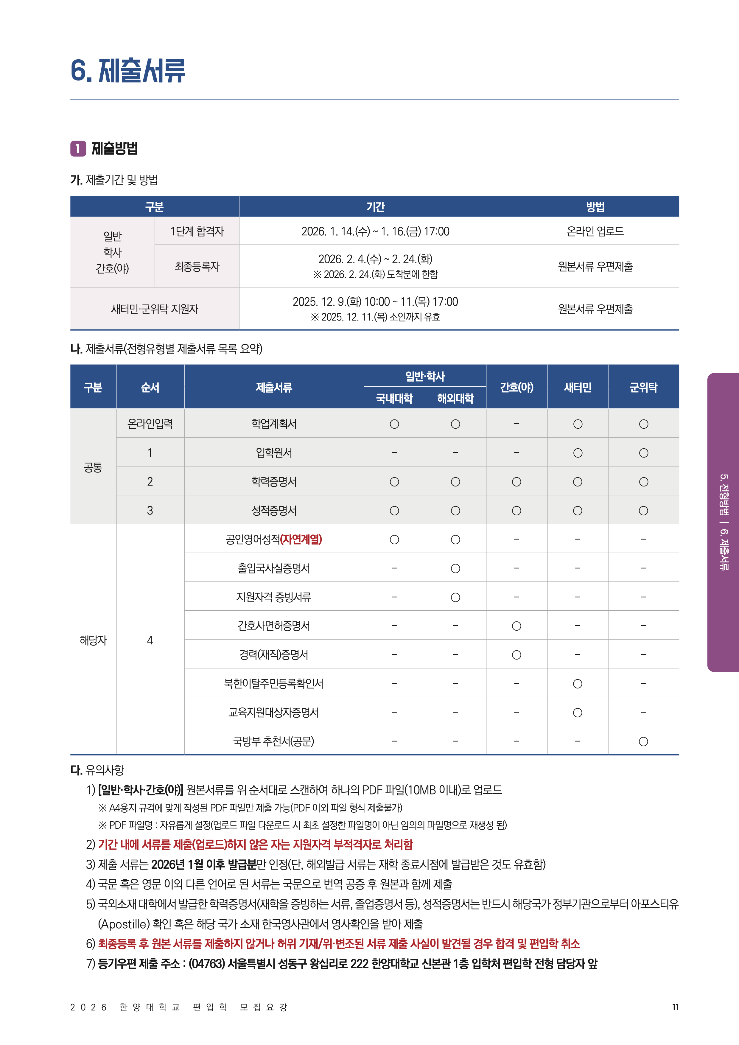 한양대 편입