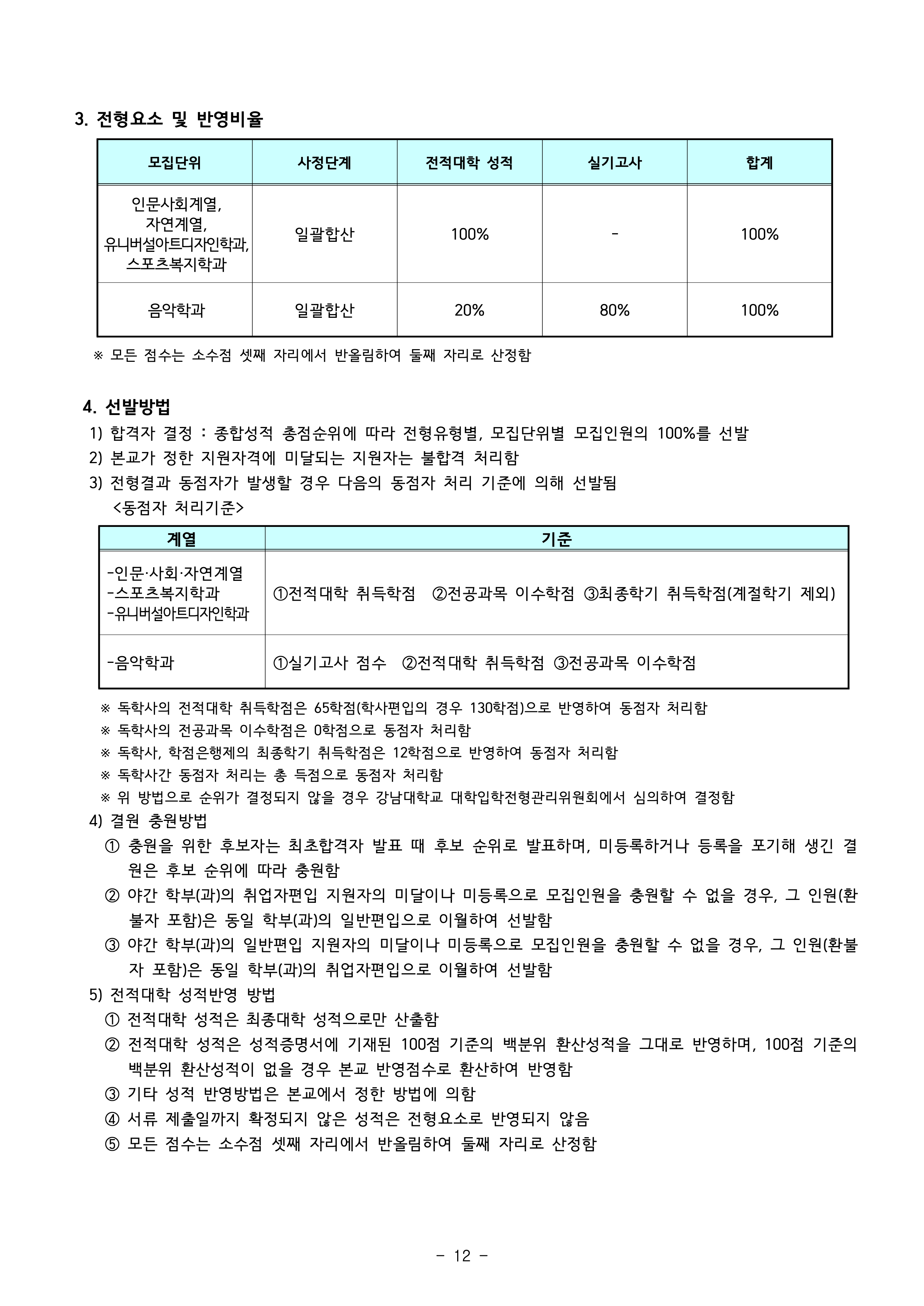 강남대 편입