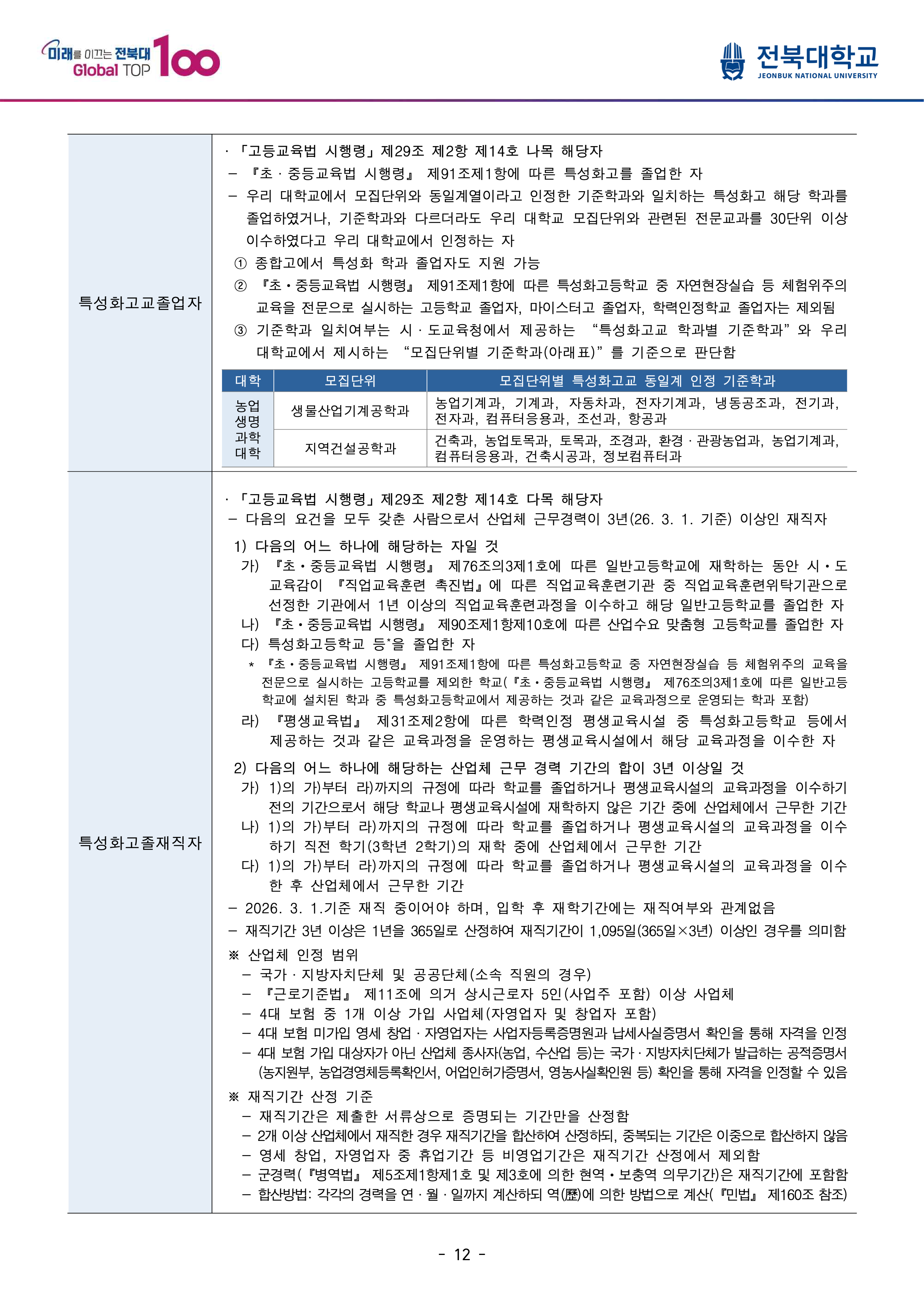 전북대 편입요강