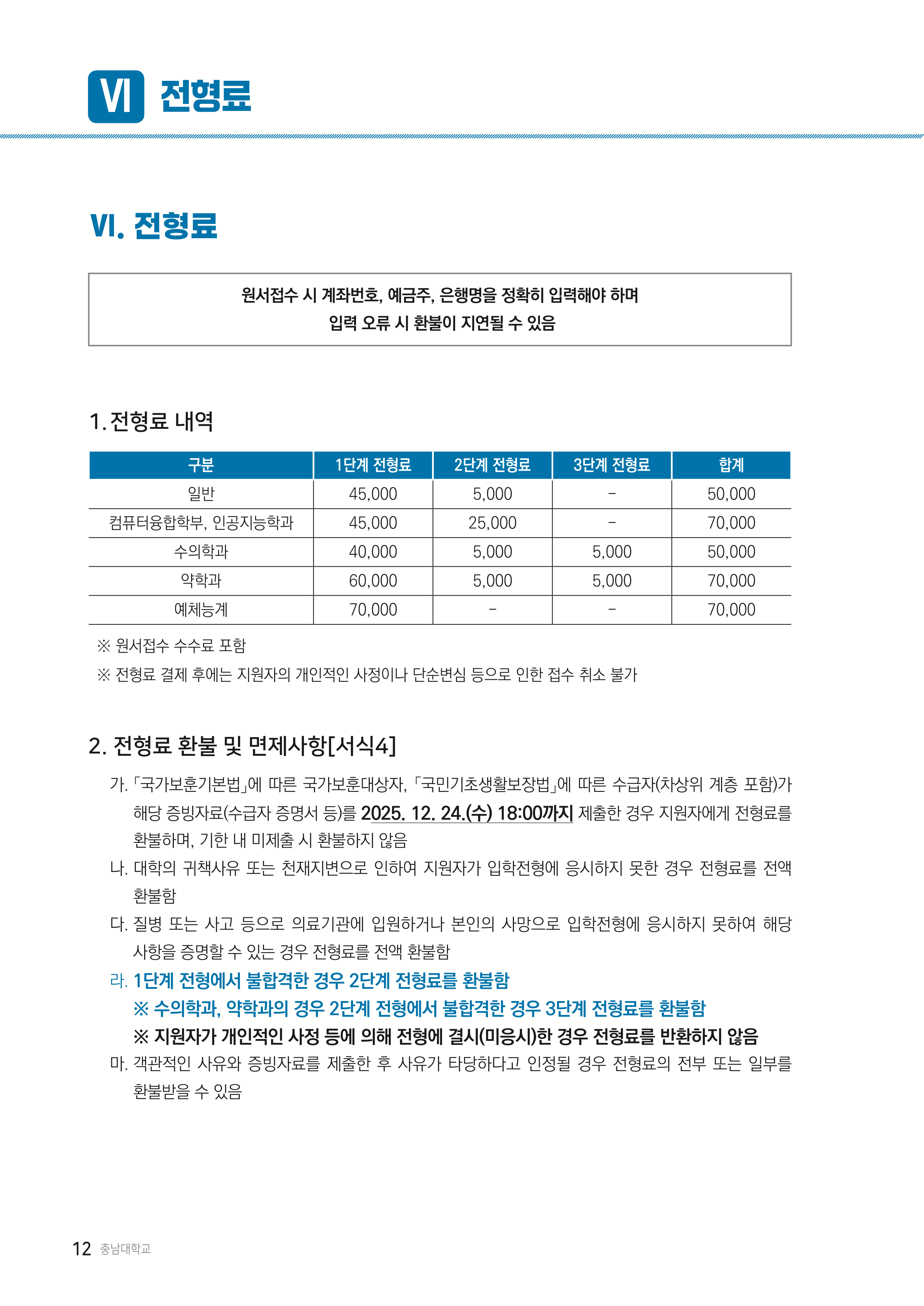 충남대 편입요강