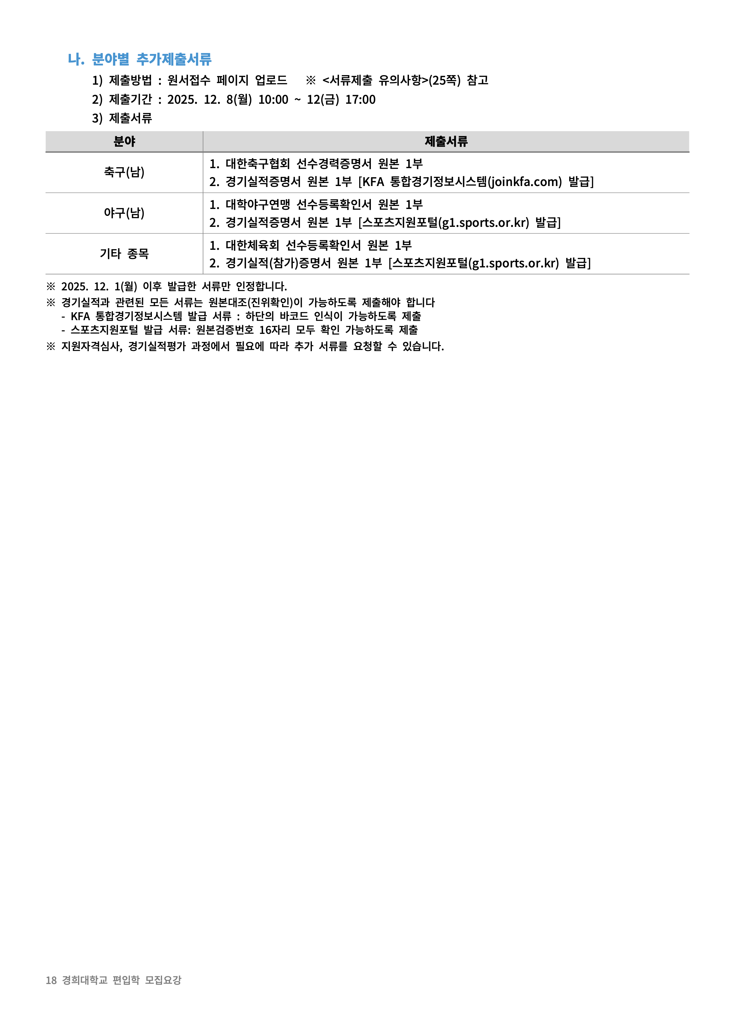 경희대 편입모집요강