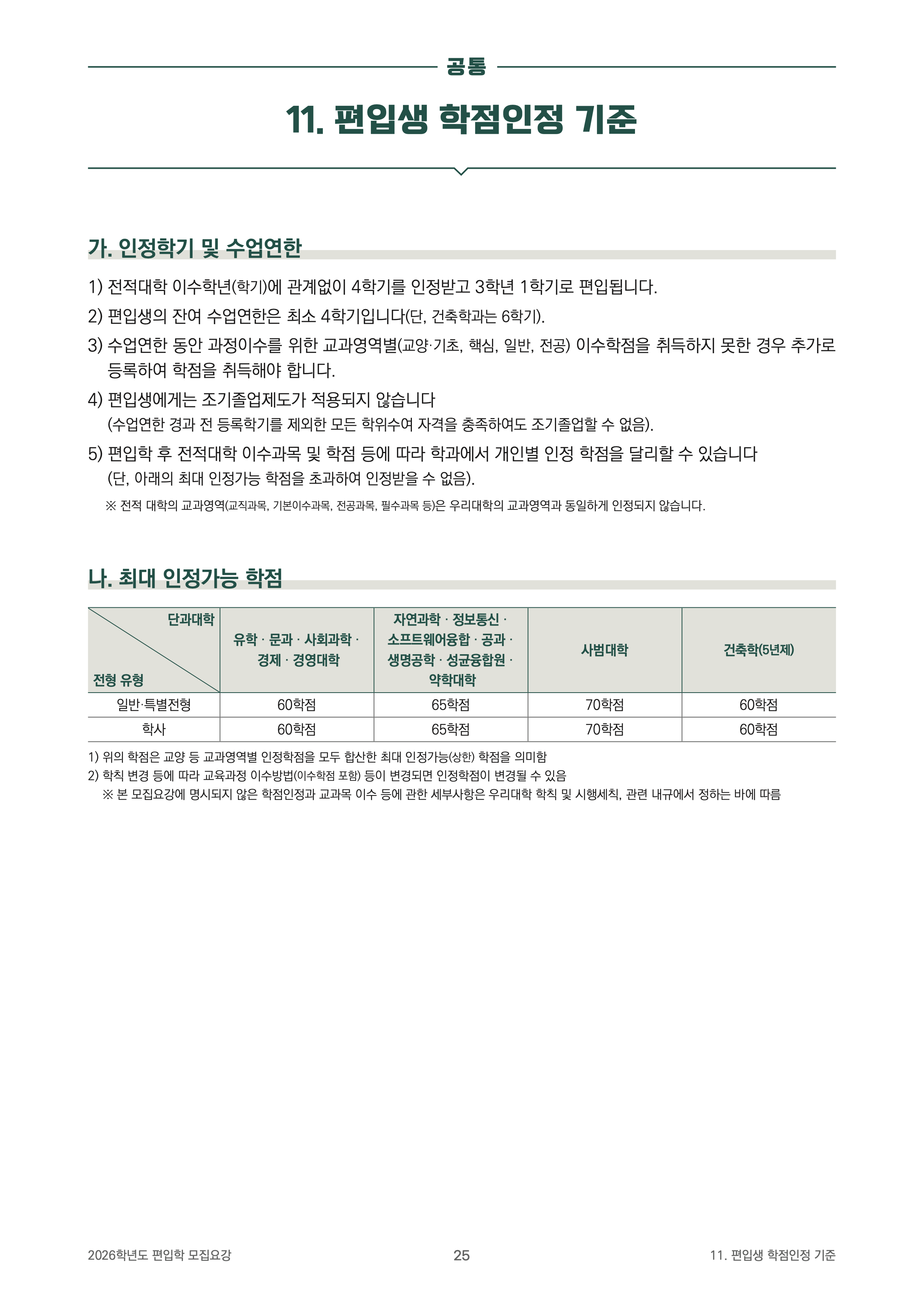 성균관대 편입모집요강
