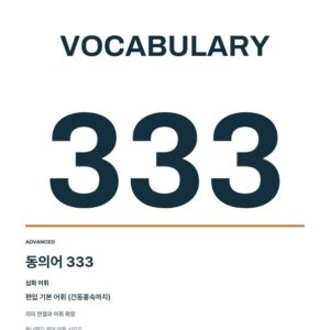 튜나보카 동의어 333 + 학습 확인 PDF