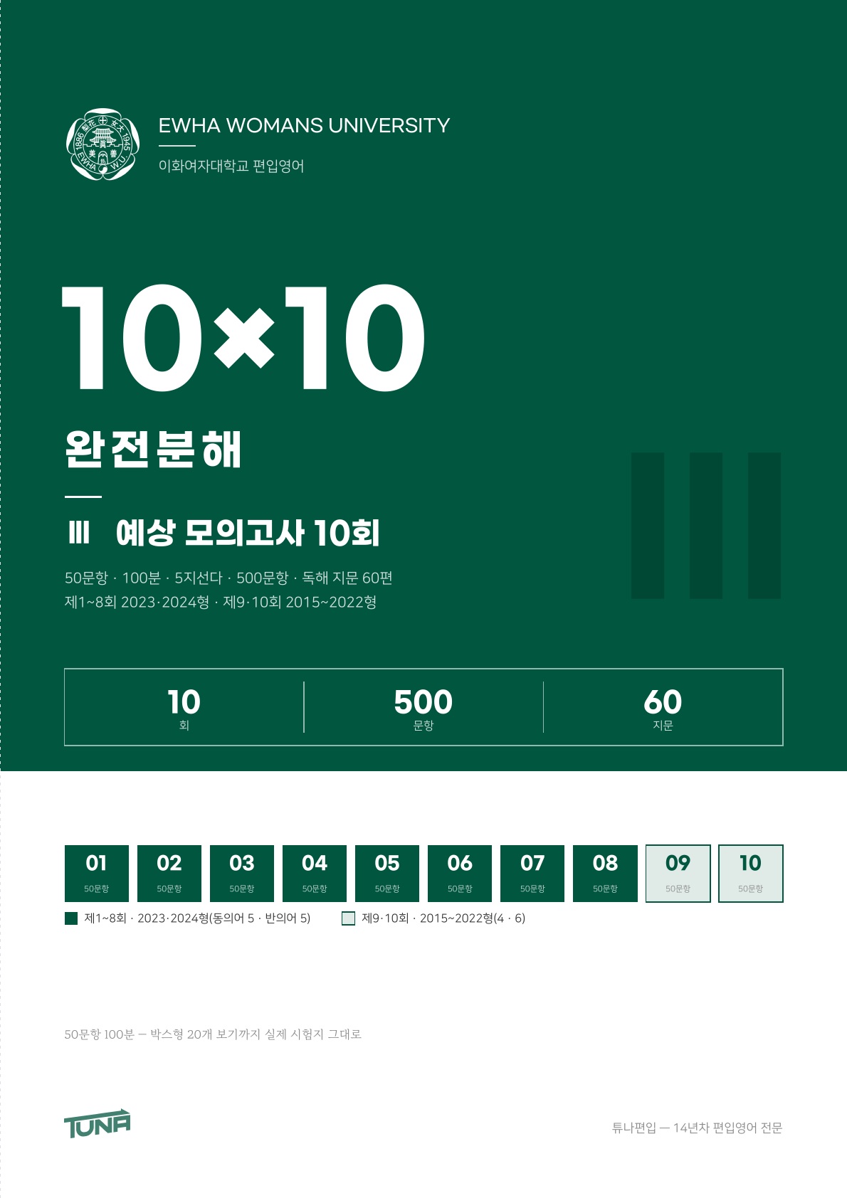 이화여자대학교 예상 모의고사 실제 표지