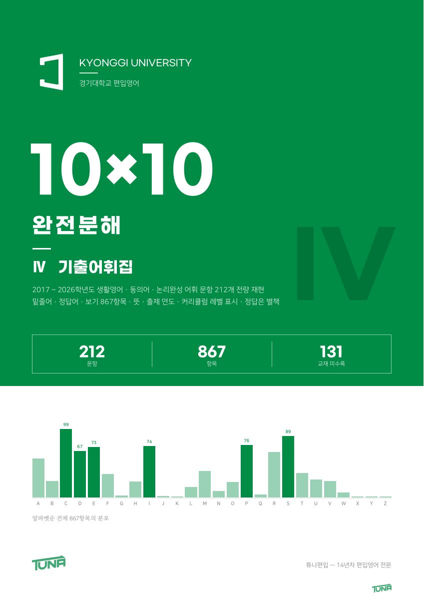 경기대학교 기출어휘집 실제 표지