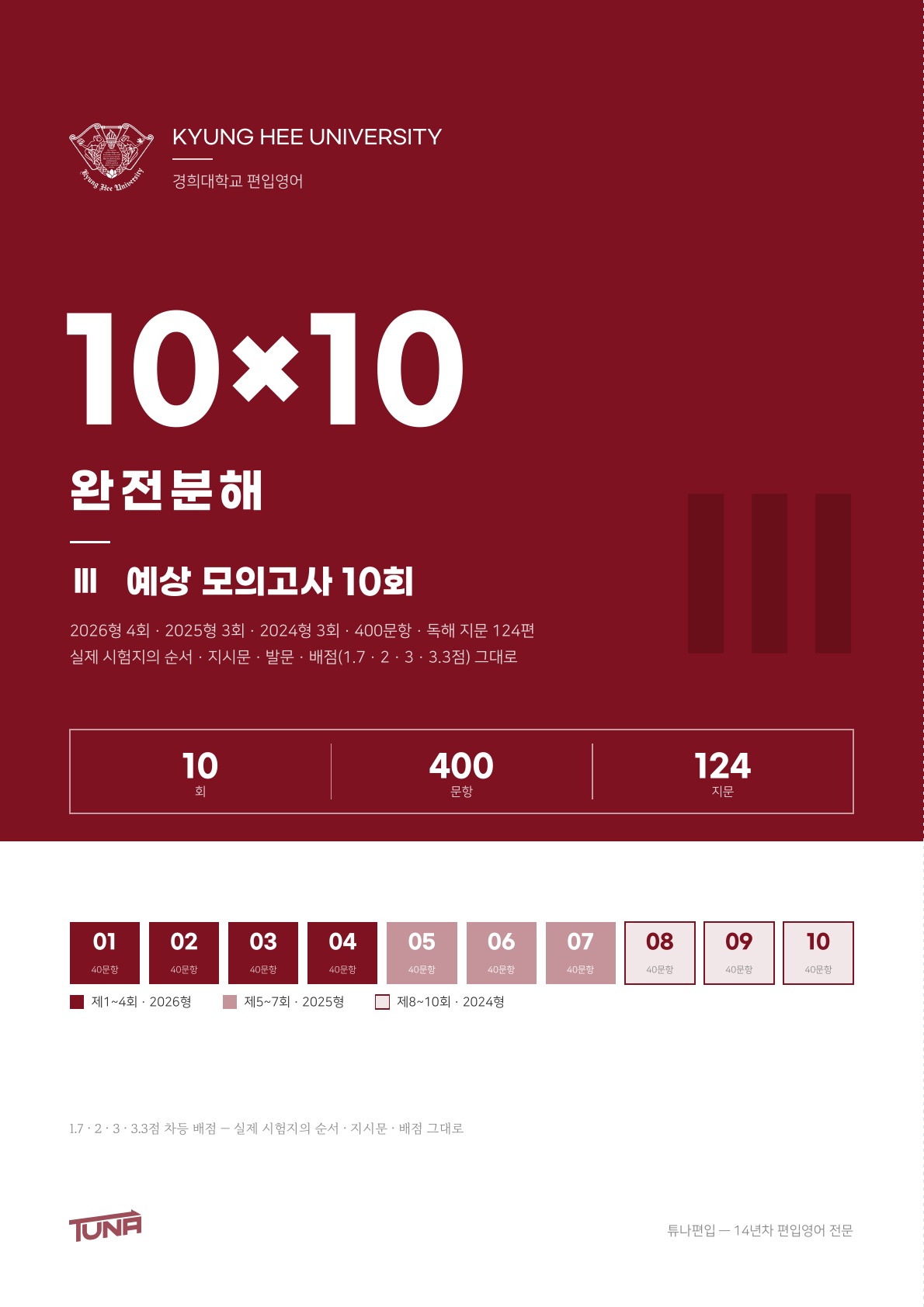경희대학교 예상 모의고사 실제 표지