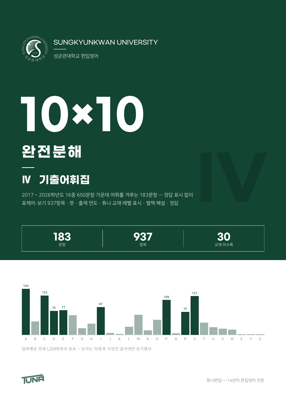 성균관대학교 기출어휘집 실제 표지